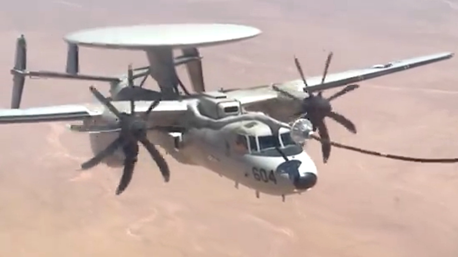 A brief video clip of a U.S. Navy E-2D Advanced Hawkeye linking up with an Air Force HC-130J tanker somewhere over in the Middle East calls attention to how this aircraft has become even more of a force multiplier with the added ability to refuel in flight.