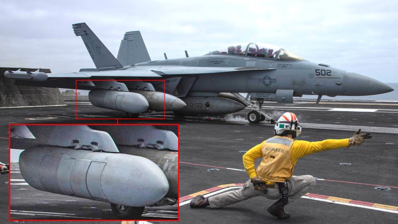 The U.S. Navy supercarrier USS Abraham Lincoln is heading toward the Middle East with an air wing that includes EA-18G Growlers equipped with new AN/ALQ-249(V)1 Next Generation Jammer-Mid Band (NGJ-MB) electronic warfare pods.