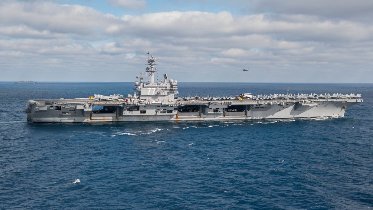 Supercarrier USS George H.W. Bush Now Has First Of its Kind Drone ...