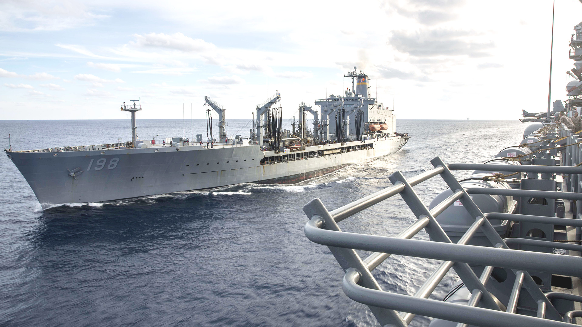 The USNS oiler Big Horn suffered a mishap at sea in the 5th Fleet region, raising logistics concerns for the USS Abraham Lincoln Carrier Strike Group