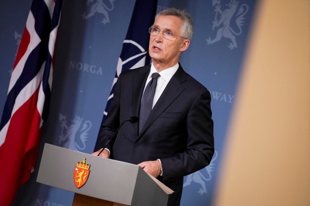 NATO's outgoing Secretary General Jens Stoltenberg addresses a press conference at the Norwegian Prime Minister's residence in Oslo on September 6, 2024. (Photo by Thomas Fure / NTB / AFP) / Norway OUT (Photo by THOMAS FURE/NTB/AFP via Getty Images)