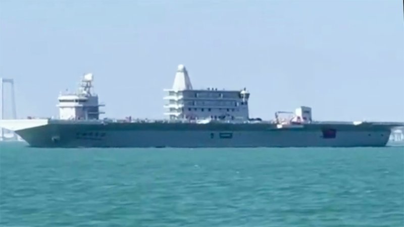 A mysterious Chinese vessel with a large open flight deck, which TWZ was first to report on, looks to have made its maiden voyage.