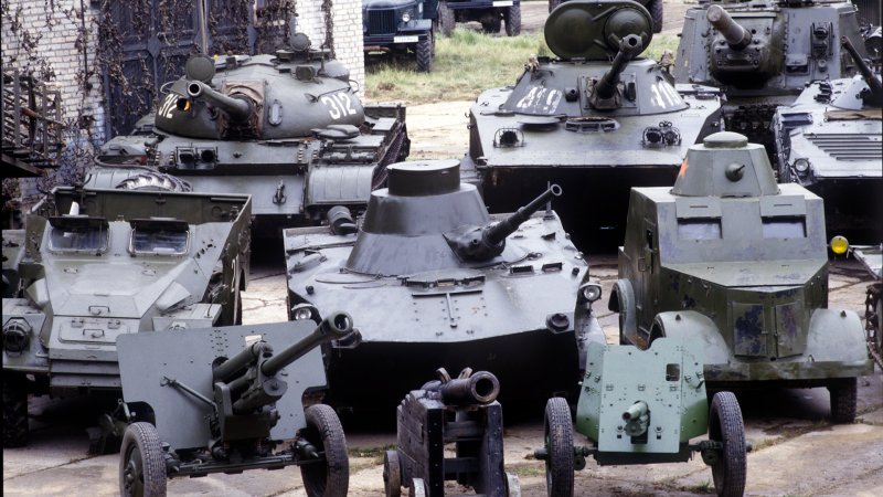 Mosfilm, Russia's largest film studio, donated dozens of ancient tanks to the military last year.