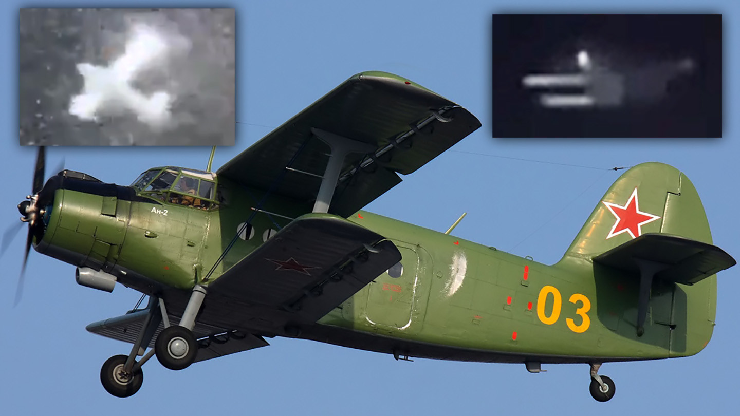 ideos purporting to show a Ukrainian drone attack on a Russian oil refinery may actually have been of a wayward civilian An-2 biplane.