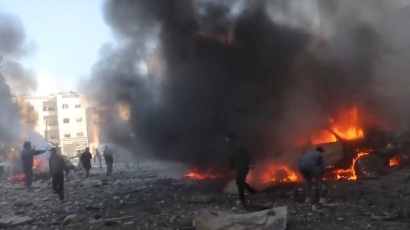 Russian and Syrian airstrikes are slowing the advance by anti-government rebels.