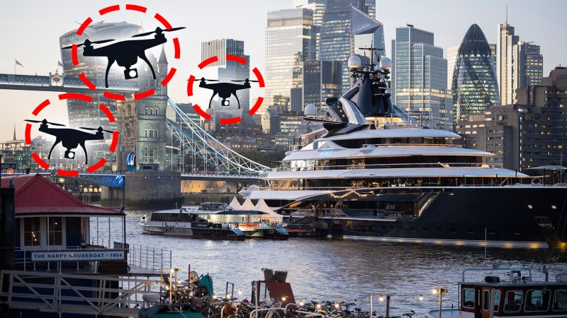 Yachts are increasingly getting counter-drone systems