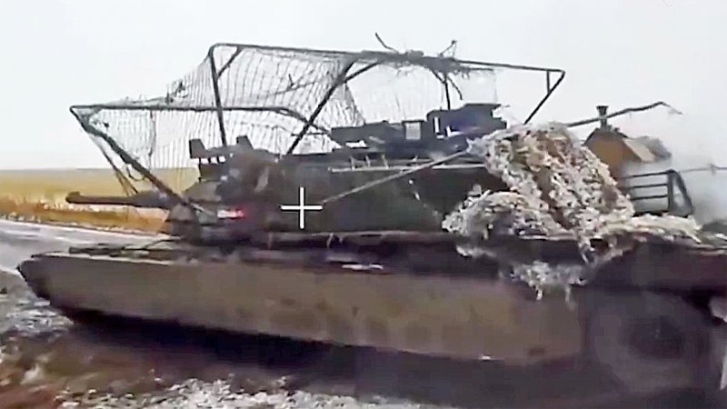 The commander of a Ukrainian Abrams tank talked about surviving Russian FPV drone strikes.