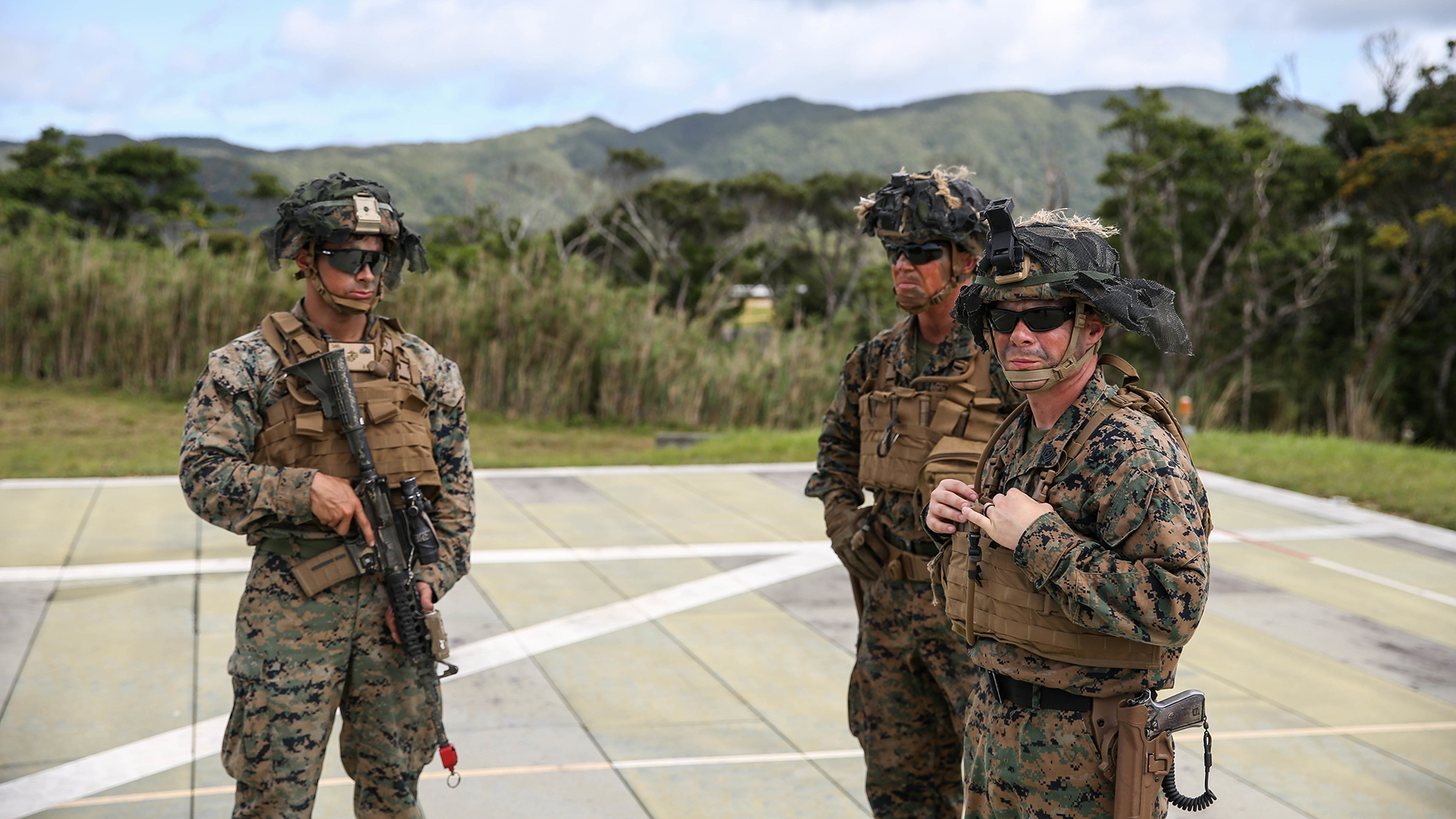 U.S. Marines with 3rd Battalion, 12th Marine Regiment, 3rd Marine Division, conduct a fire mission with a High Mobility Artillery Rocket System during an Expeditionary Advance Base Operation exercise at the Northern Training Area, Okinawa, Japan, June 18, 2020. This 1st Battalion, 6th Marine Regiment-led exercise also features participation from 3rd Reconnaissance Battalion and HIMARS from 3rd Battalion, 12th Marine Regiment. Training events like this strengthened 3rd Marine Division’s ability to control key terrain in a contested battlespace. (U.S. Marine Corps photo by Cpl. Donovan Massieperez)