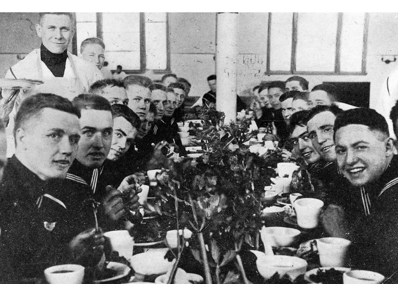 Sailors at Christmas long ago.