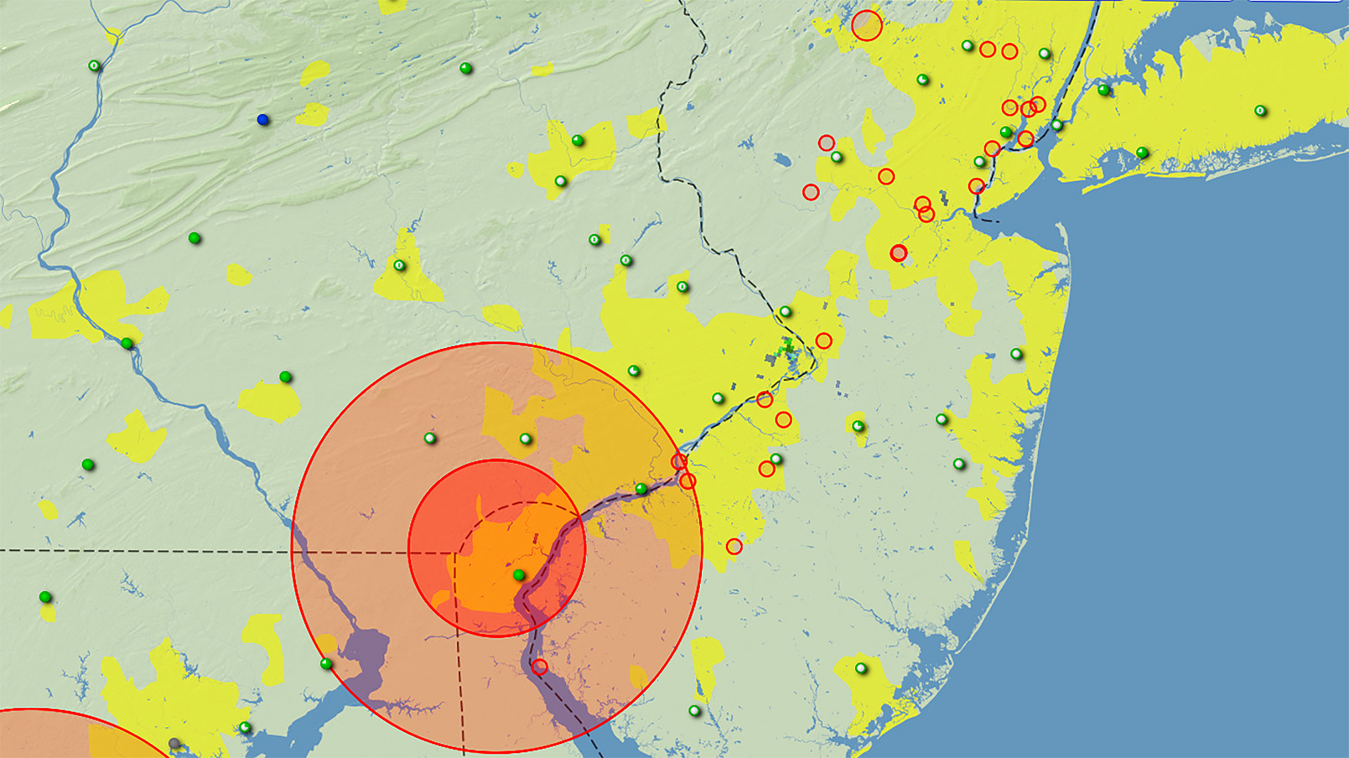 The FAA has banned drone flights over 22 New Jersey power infrastructure sites.