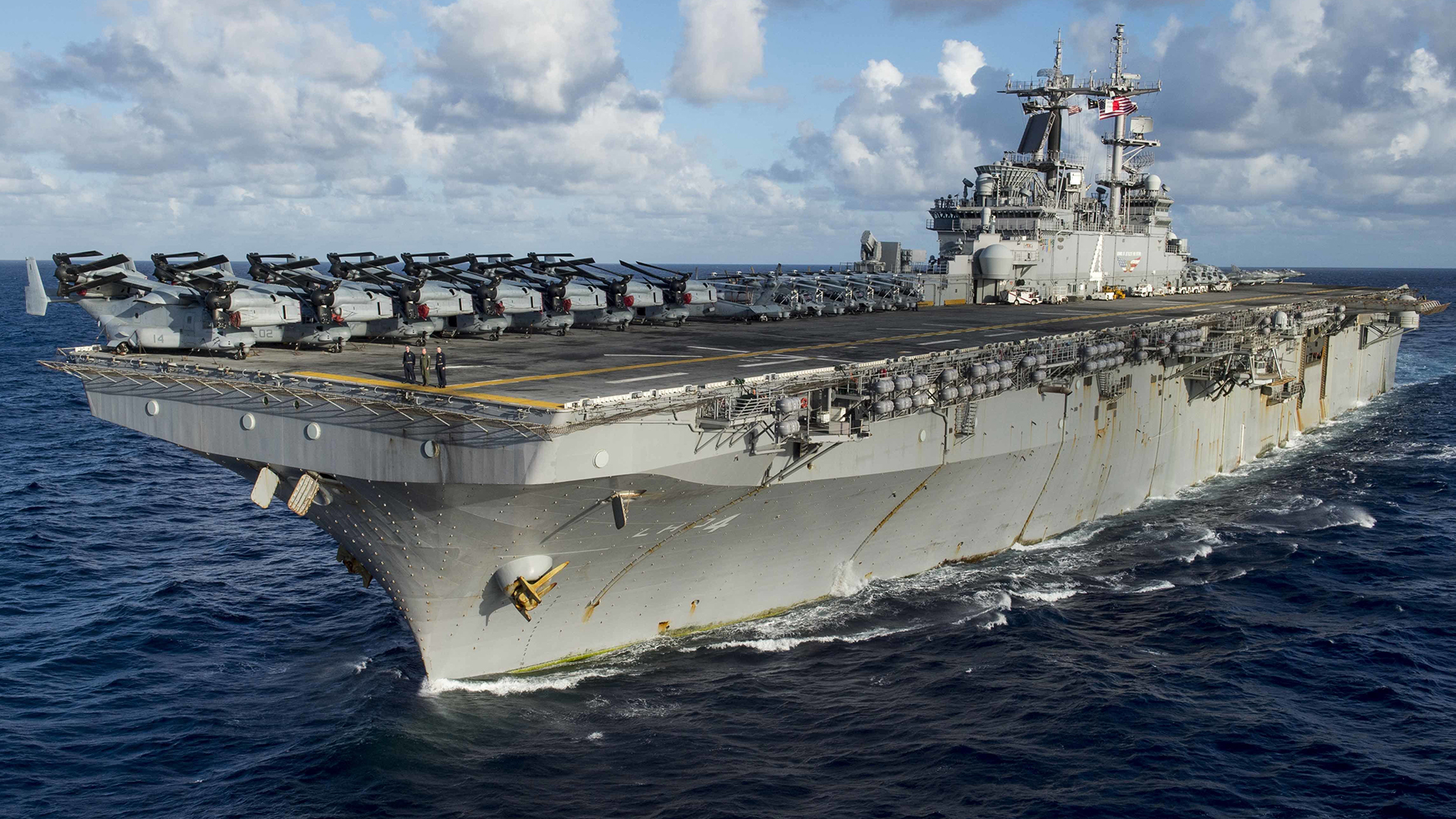 USS Boxer at sea. (U.S. Nav)