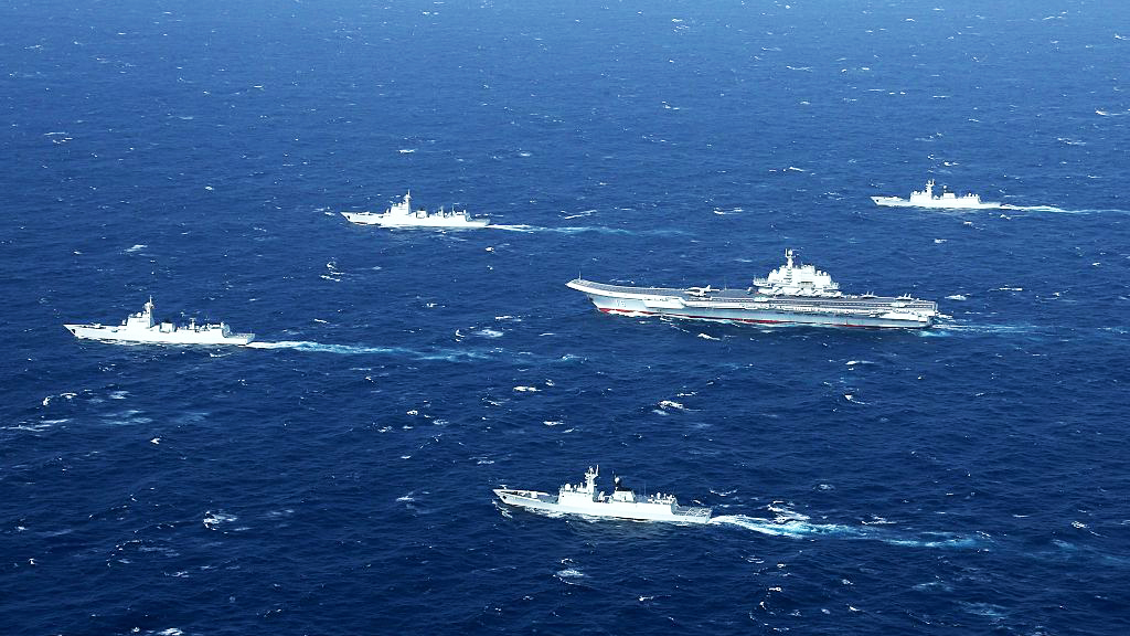 China's fleet underway. 