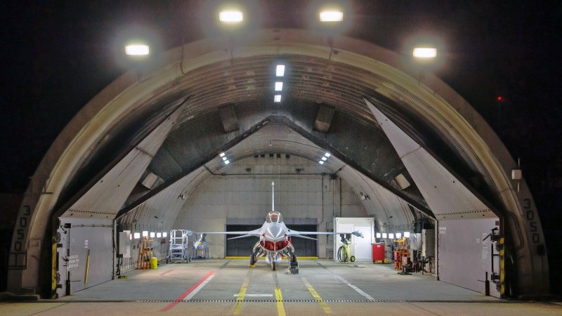 Any plans the Air Force might have for new hardened aircraft shelters or other physical defenses at bases are prominently absent from a new infrastructure modernization strategy rolled out today.