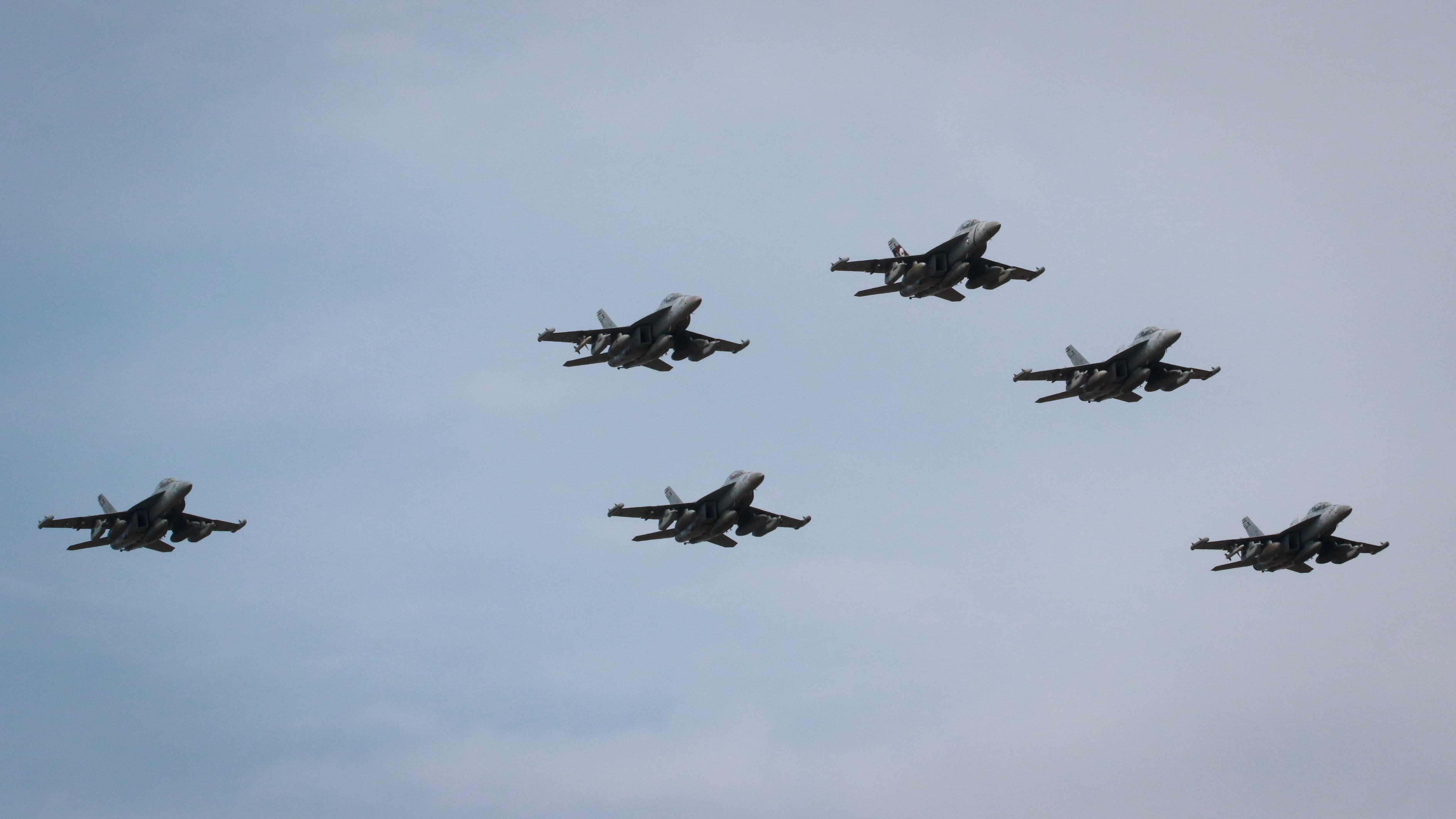 220809-N-OZ224-0070 OAK HARBOR, Wash. (Aug. 9, 2022) - Electronic Attack Squadron (VAQ) 133, as part of Carrier Air Wing (CVW) 9, embarked aboard USS Abraham Lincoln (CVN 72) and returned to Naval Air Station Whidbey Island (NASWI) August 9, 2022, following a seven-month deployment to U.S. 3rd Fleet and 7th Fleet areas of operations. CVW-9 deployed with a combination of fourth and fifth-generation platforms that predominantly represent the “Airwing of the Future,” executing more than 21,307 fixed-wing and helicopter flight hours comprising of 10,250 sorties, 8,437 launches and 8,487 aircraft arrestments. (U.S. Navy photo by Mass Communication Specialist 1st Class Brandon Vinson/Released)