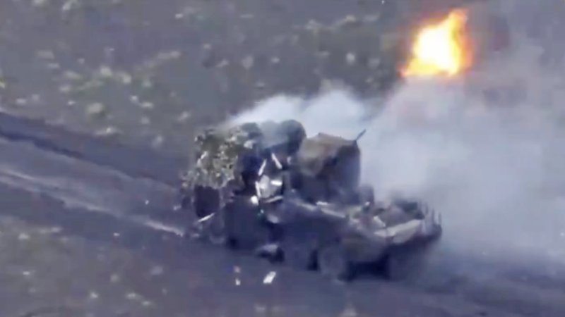 A dramatic video has appeared showing a Russian BTR-82 8x8 armored personnel carrier firing its main gun wildly, apparently due to a malfunction after the vehicle was struck by a drone. While huge numbers of this particular model of BTR have been lost in Russian hands since the start of the full-scale invasion, this is certainly one of the most bizarre sequences we’ve seen of the vehicle in combat.