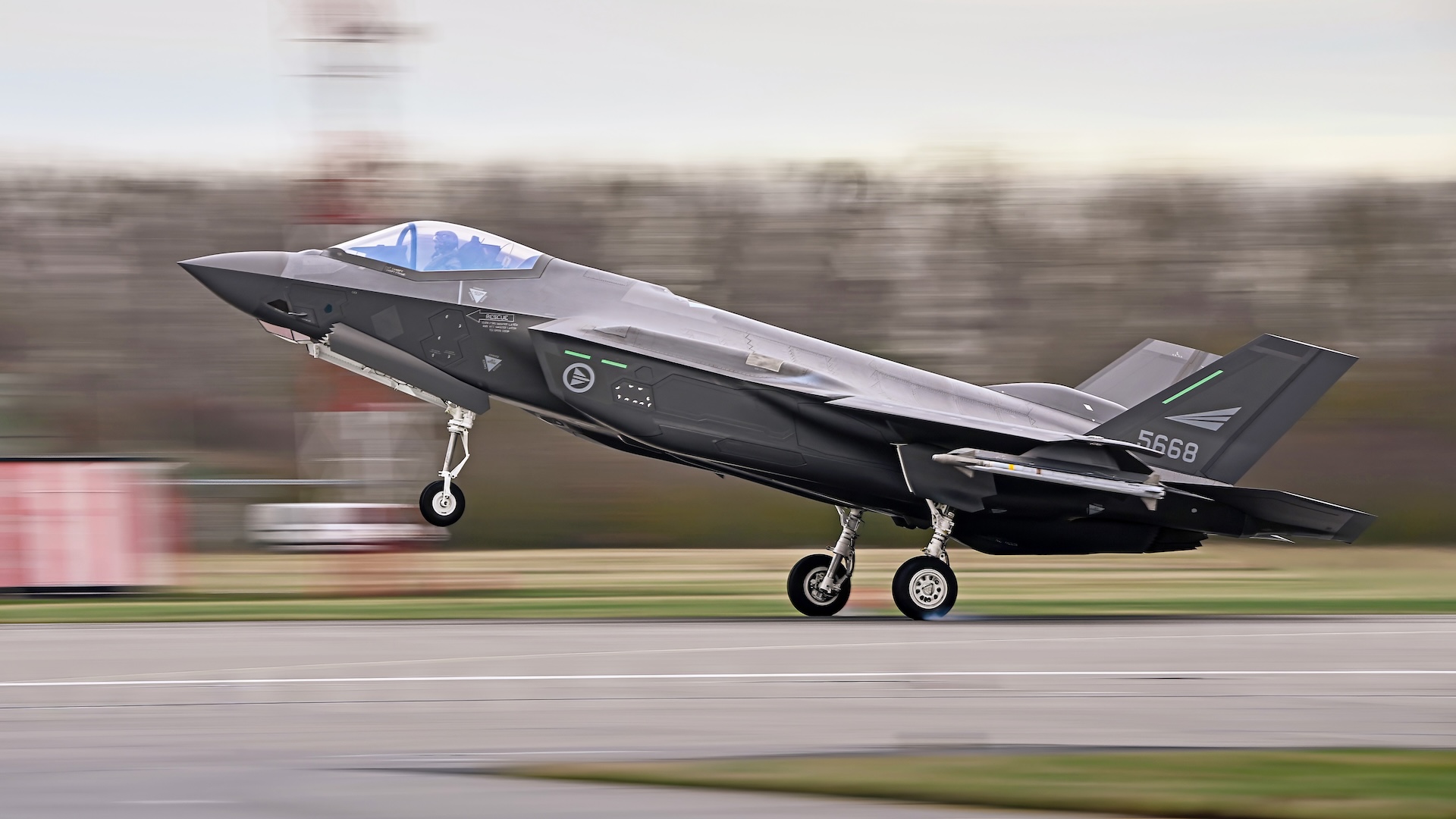 Norwegian F-35s are in Poznań, Poland, as part of Norway's contribution to NATO's integrated air and missile defense.