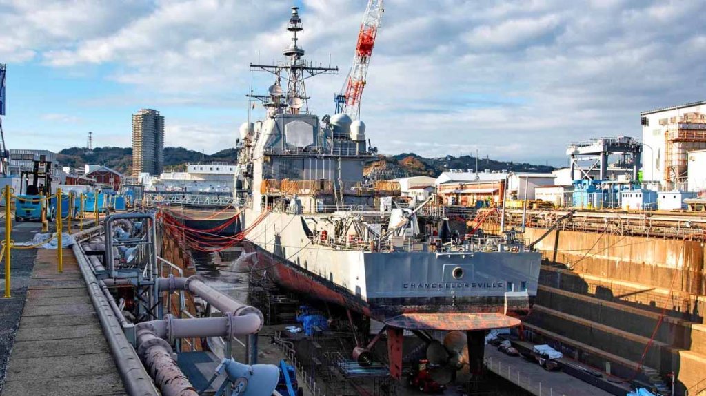 The former Navy cruiser USS Chancellorsville (CG-62), renamed USS Robert Smalls in 2023.