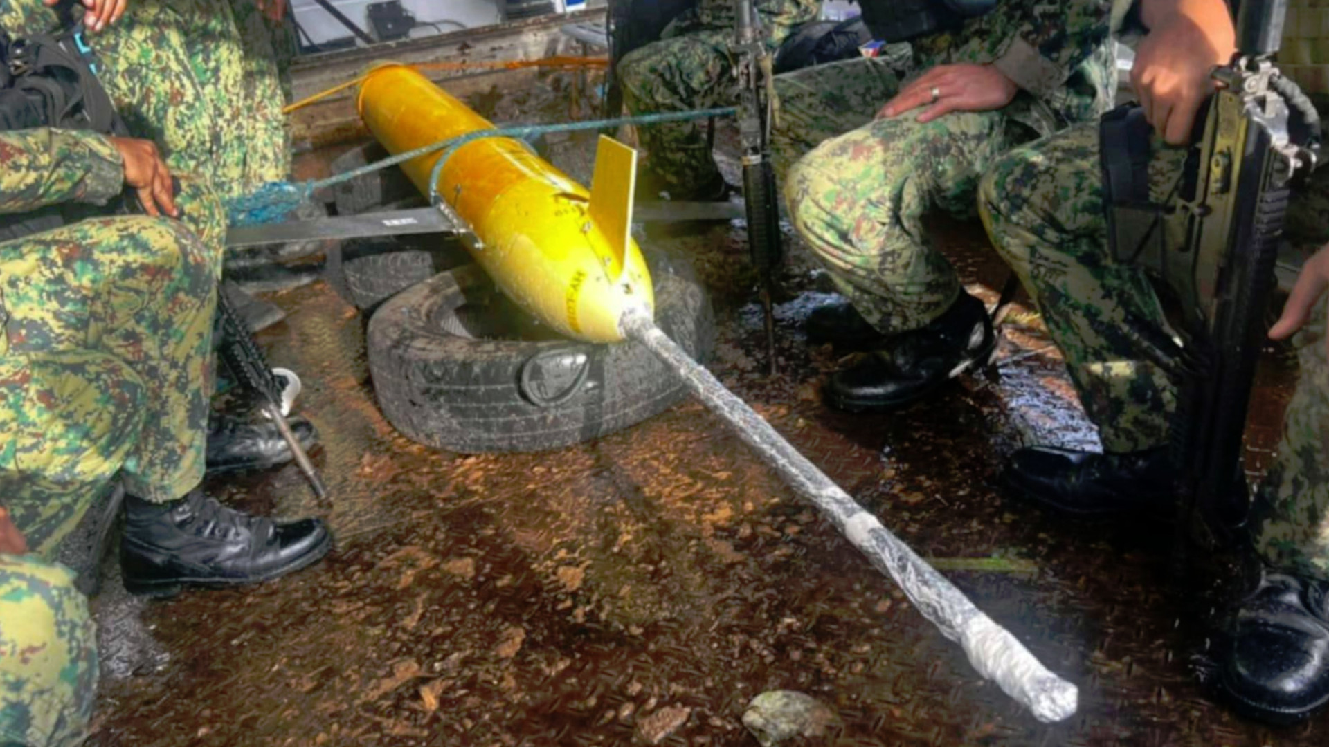 Chinese Underwater Sea Glider Drone Caught By Fisherman In The Philippines