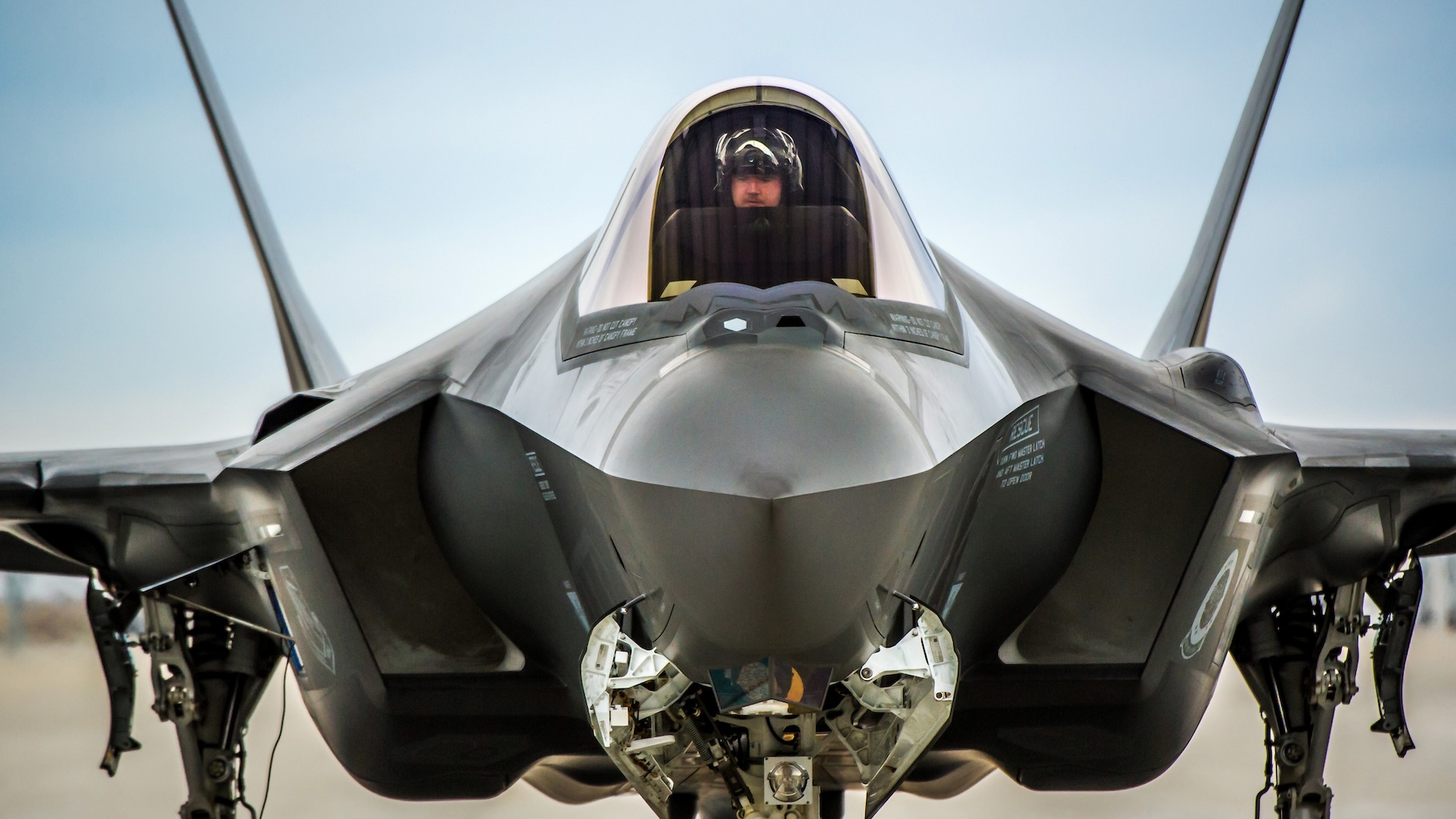 Maj. Garret Dover prepares to taxi in an F-35A of the 31st Test and Evaluation Squadron, a tenant unit at Edwards Air Force Base, Calif., takes off on a test flight at Mountain Home AFB, Idaho, Feb 17, 2016. Six operational test and evaluation F-35s and more than 85 Airmen of the 31st TES travelled to Mountain Home AFB to conduct the first simulated deployment test of the F-35A, specifically to execute three key initial operational capability mission sets: suppression of enemy air defenses, close air support and air interdiction.