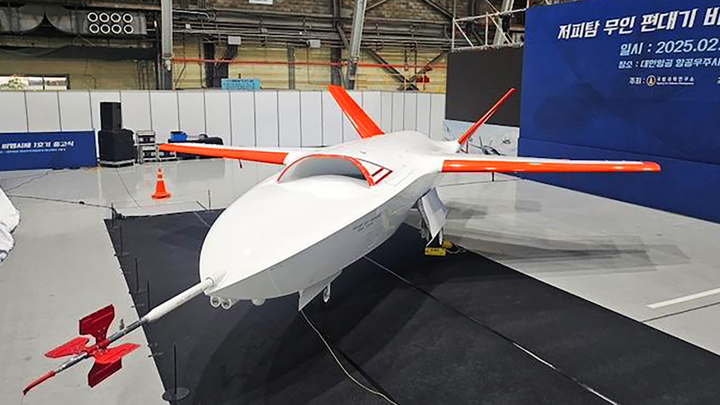 South Korea today unveiled a new stealthy loyal wingman-type drone, the Low Observable Unmanned Wingman System, or LOWUS, which it plans to operate alongside the locally developed KF-21 Boramae next-generation fighter, among others.