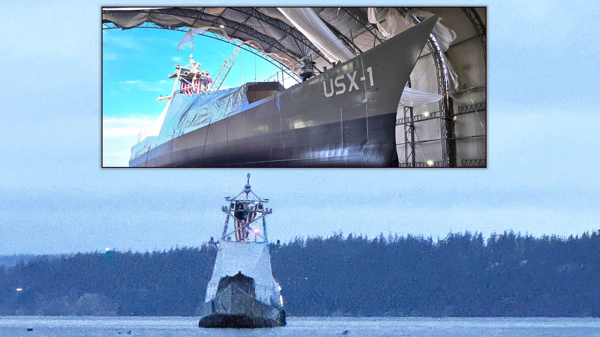 A slender, partially covered naval ship that recently emerged in Washington state is the Defiant, a new medium-sized uncrewed surface vessel (USV) designed from the keel up to operate without any humans ever onboard.