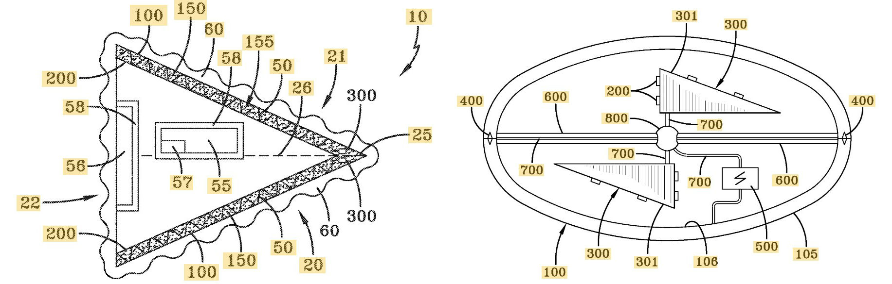 Hybrid Craft and Tic Tac Gravitational Wave Generator