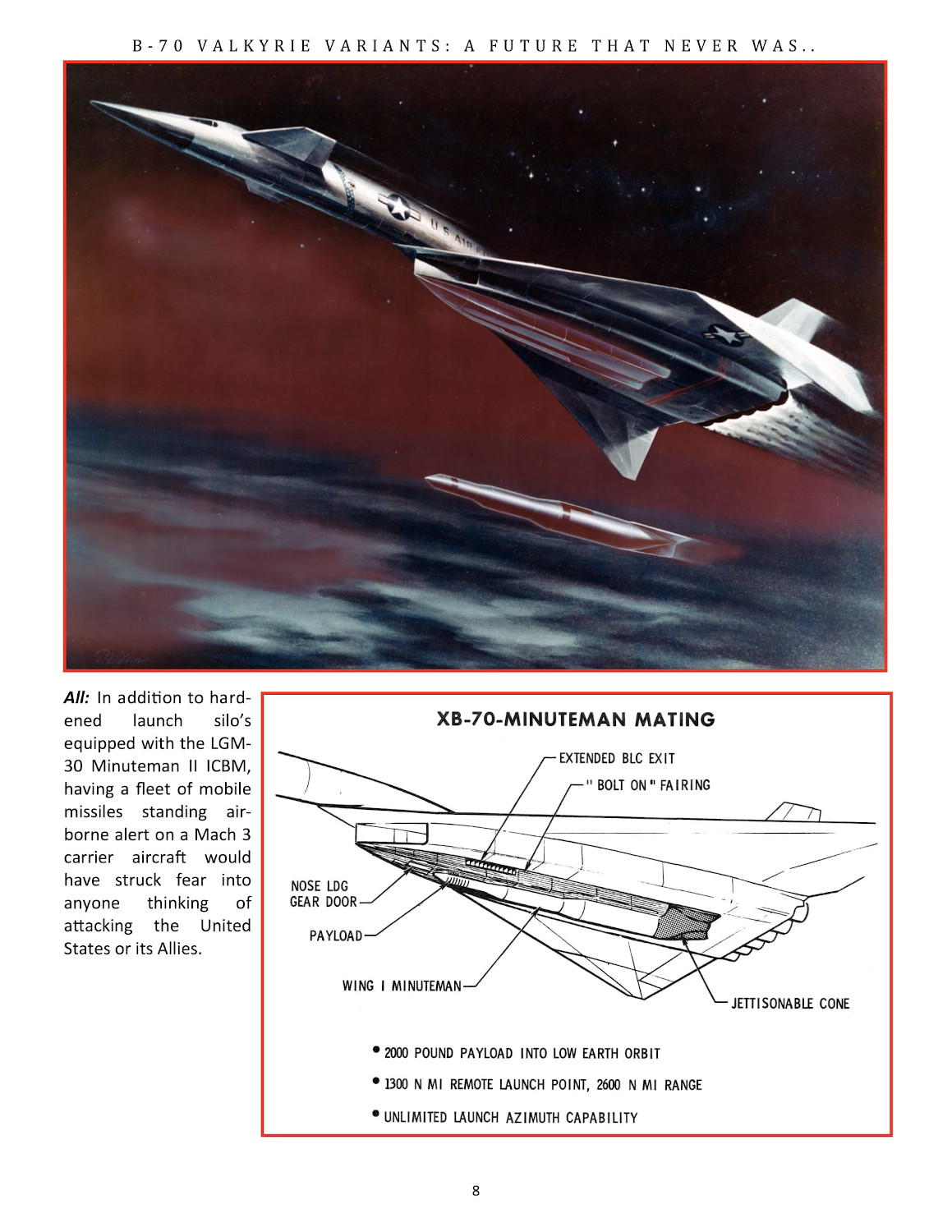 All The Crazy Proposed Variants Of The B-70 Valkyrie Super Bomber