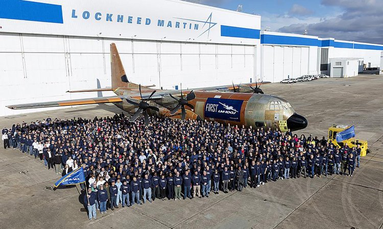 First Civilian Version of the C-130J Super Hercules Rolls Off the Assembly Line