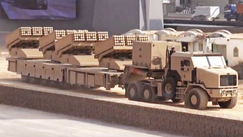 This Crazy Militarized Semi Is Bristling With 240 Artillery Rockets