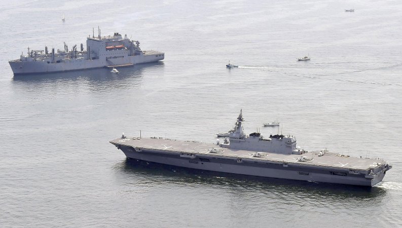 Japan’s Biggest Helicopter Carrier To Provide Escort For US Supply Ship