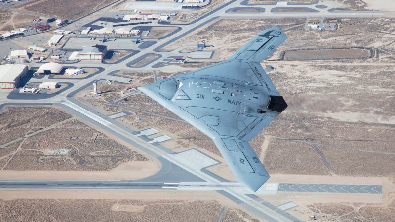 Northrop Grumman MQ-25 Drone Tanker Testbed Emerges At Plant 42 In California