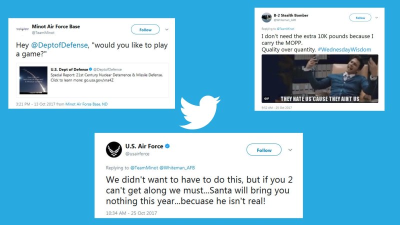 Official USAF Twitter Jokes About Nuclear War and Questions Santa’s Existence