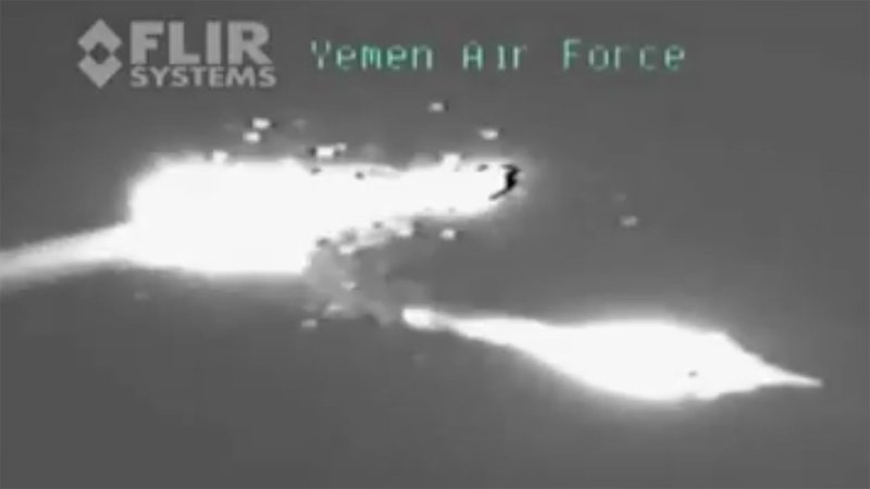 Houthi Rebels Release FLIR Video Showing Shoot Down of Saudi F-15S Over Yemen (Updated)