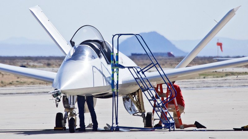 Exclusive Images Unmask Name Of Scaled Composites’ Mysterious Model 401 ‘Son Of Ares’ Jet