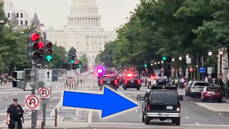 The Presidential Motorcade Has A New Mysterious And Sinister Looking Vehicle