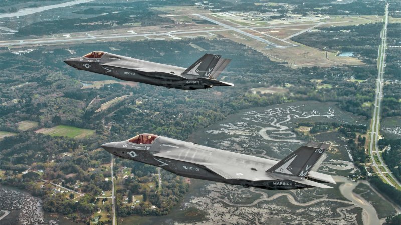 Marine Corps F-35B Has Crashed Near MCAS Beaufort In South Carolina