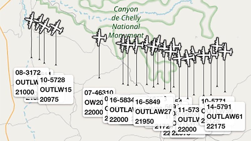 Conga Lines Of USAF Airlifters Filled The Night Sky Across U.S. For Joint Forcible Entry Drill