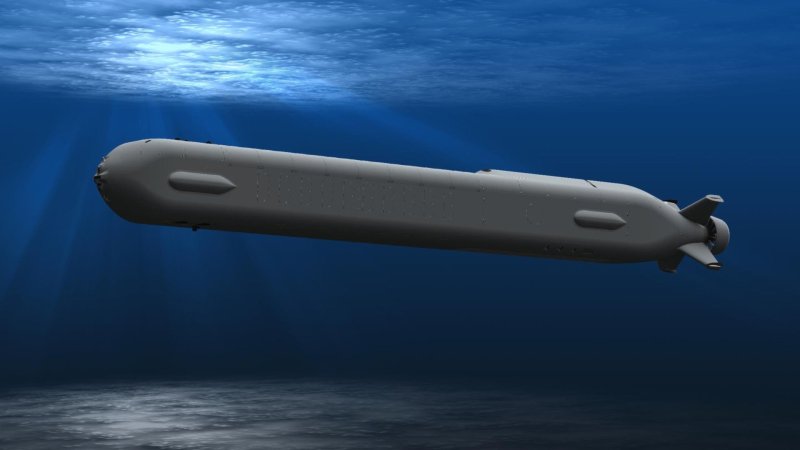 A rendering of a Navy Orca drone.