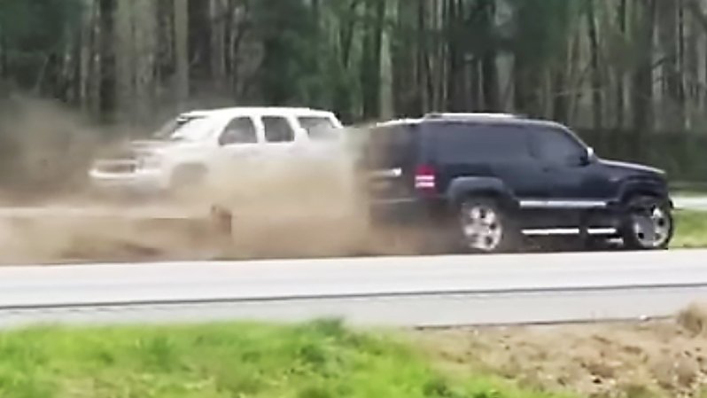 SUV Plows Into Median Barrier Just As Presidential Motorcade Passes In Opposite Direction (Updated)