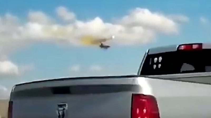 Video Of Pilot Ejecting From F-16 Just Before Crash In California Surfaces