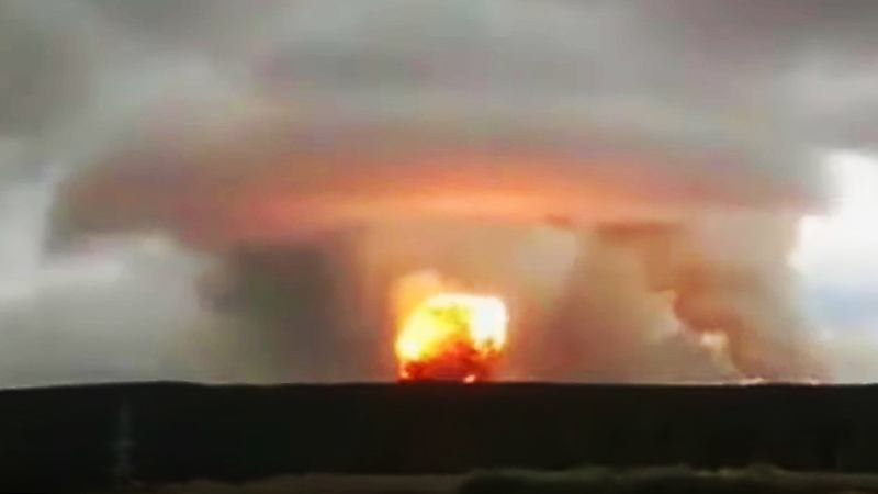 Russian Ammo Depot Has Been Burning For Hours After Exploding In Giant Shockwave