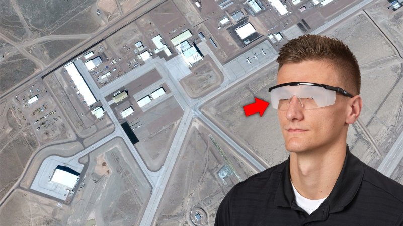 Visitors To Area 51 Have To Wear “Foggles” That Severely Limit Vision When Moving About