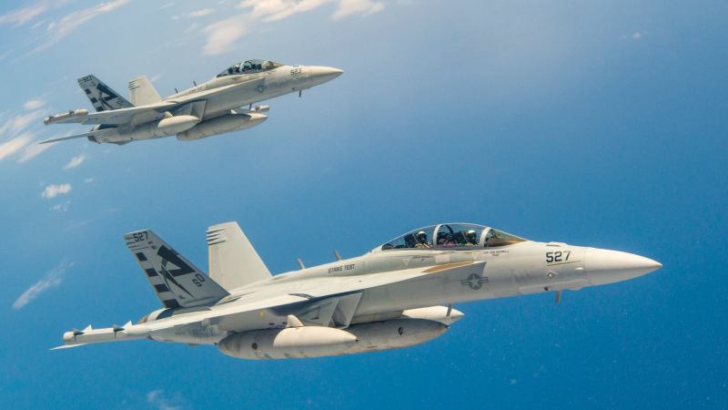 EA-18G Growlers Appear In The Philippines As China Shadows US Carrier Group Nearby