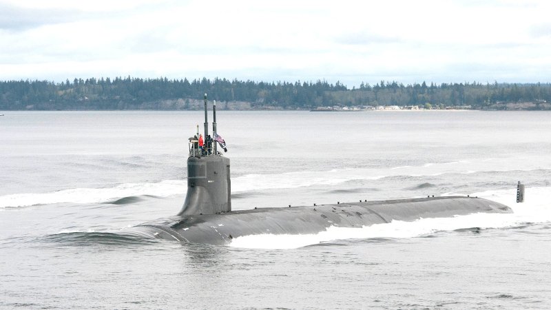 The USS Seawolf (SSN-575), one of three Navy "hunter killer" submarines.