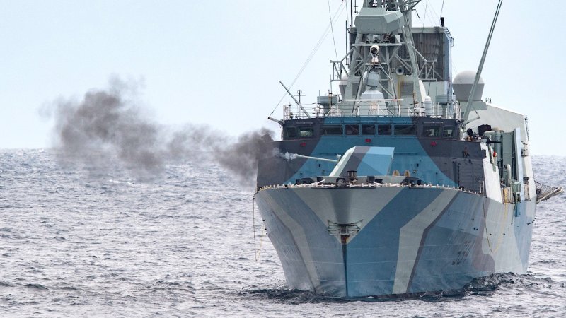 Check Out This Canadian Frigate Painted In World War II Era Dazzle Camouflage