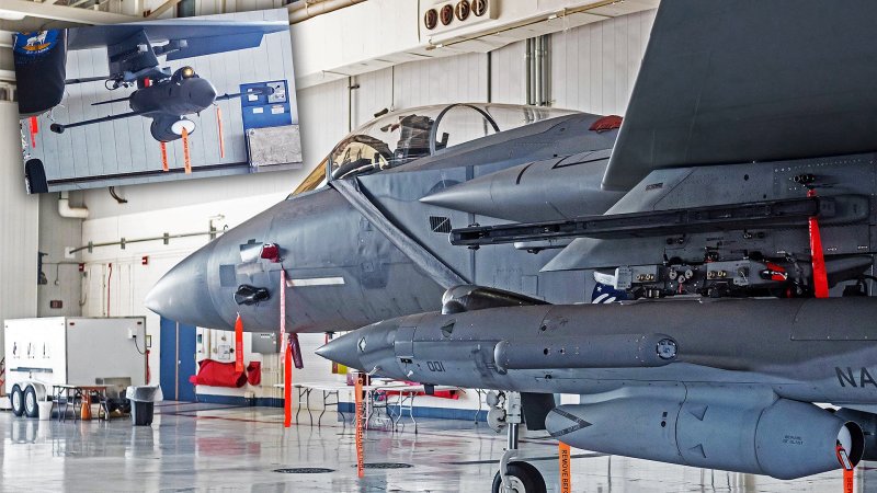 F-15 Eagle Seen Loaded With Loyal Wingman Drone For Previously Unknown Tests