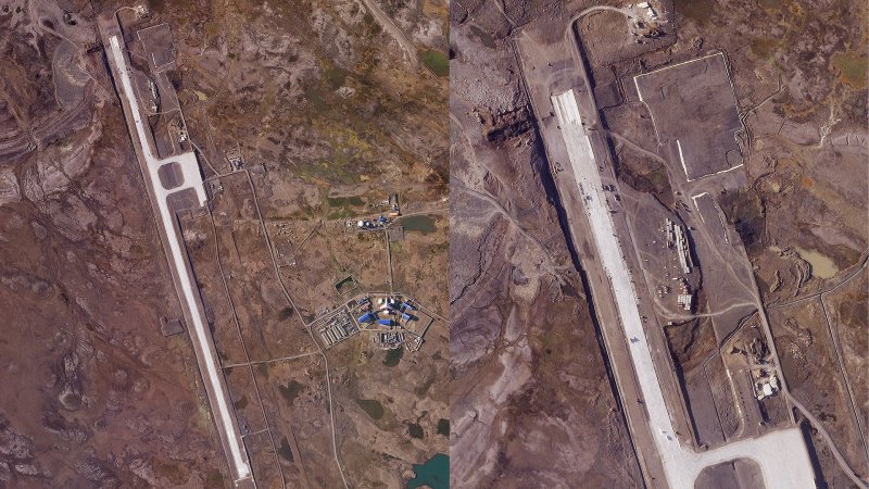 Image Shows Russia Extending Runway At Arctic Base, Could Support Fighter Jets, Bombers