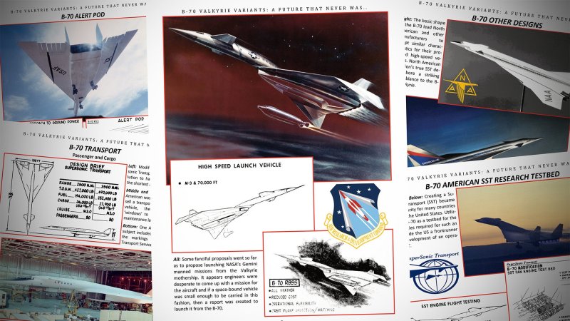 All The Crazy Proposed Variants Of The B-70 Valkyrie Super Bomber