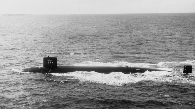 The submarine USS Thresher (SSN-593).