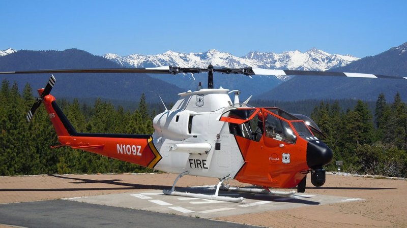 AH-1 Cobra Helicopter Gunships Turned Firefighters Have Flown Their Last Mission